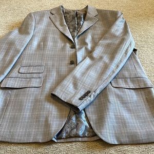 Steve Harvey Collection Mens 3 Peice Suit